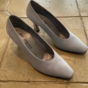 St. John Pumps. Size 9. Gray/ light blue Suede